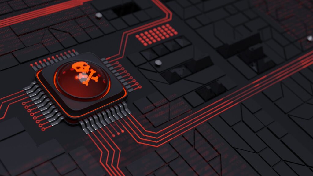 Online hacking or piracy background. 3d illustration